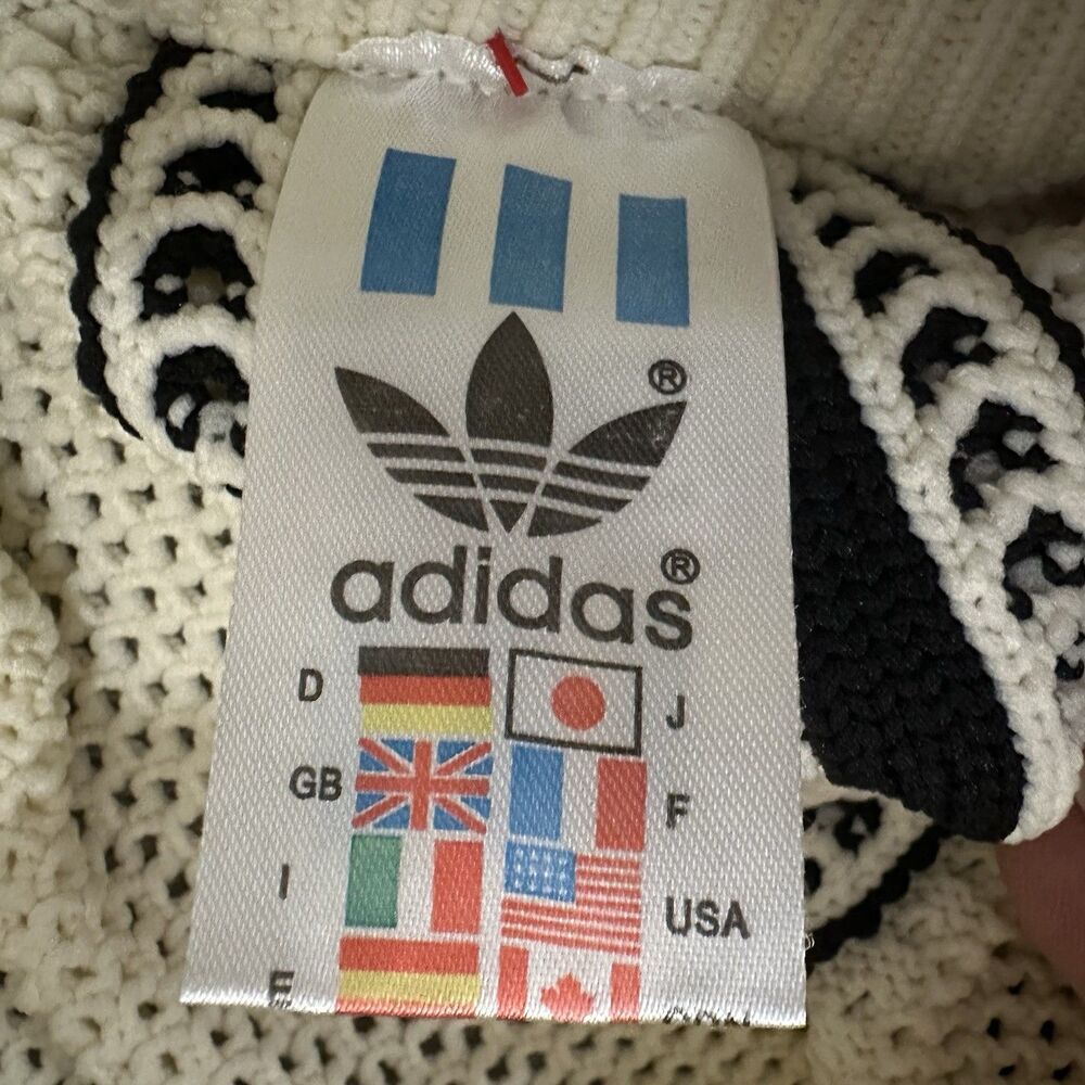 Adidas Originals Women's Premium Crochet Track Joggers, Cream, JD1080 - Picture 10 of 10